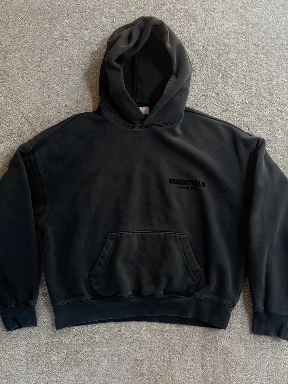 Fear of God Essentials Black Pullover Hoodie